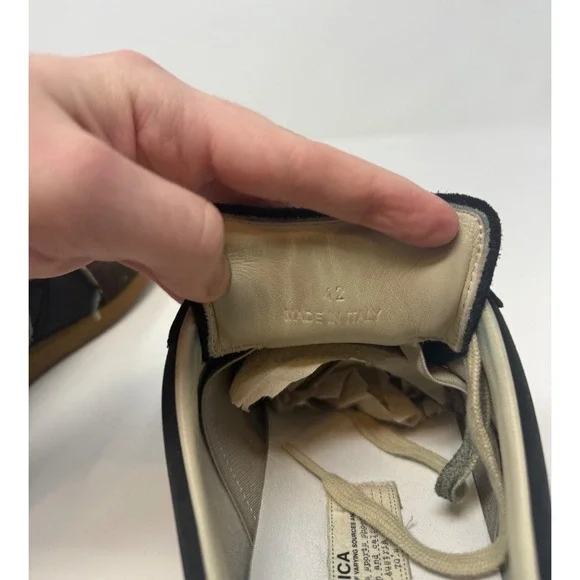 Maison Margiela Paint Splatter Replica GAT Black Size 9 US 42 EU - Picture 7 of 10